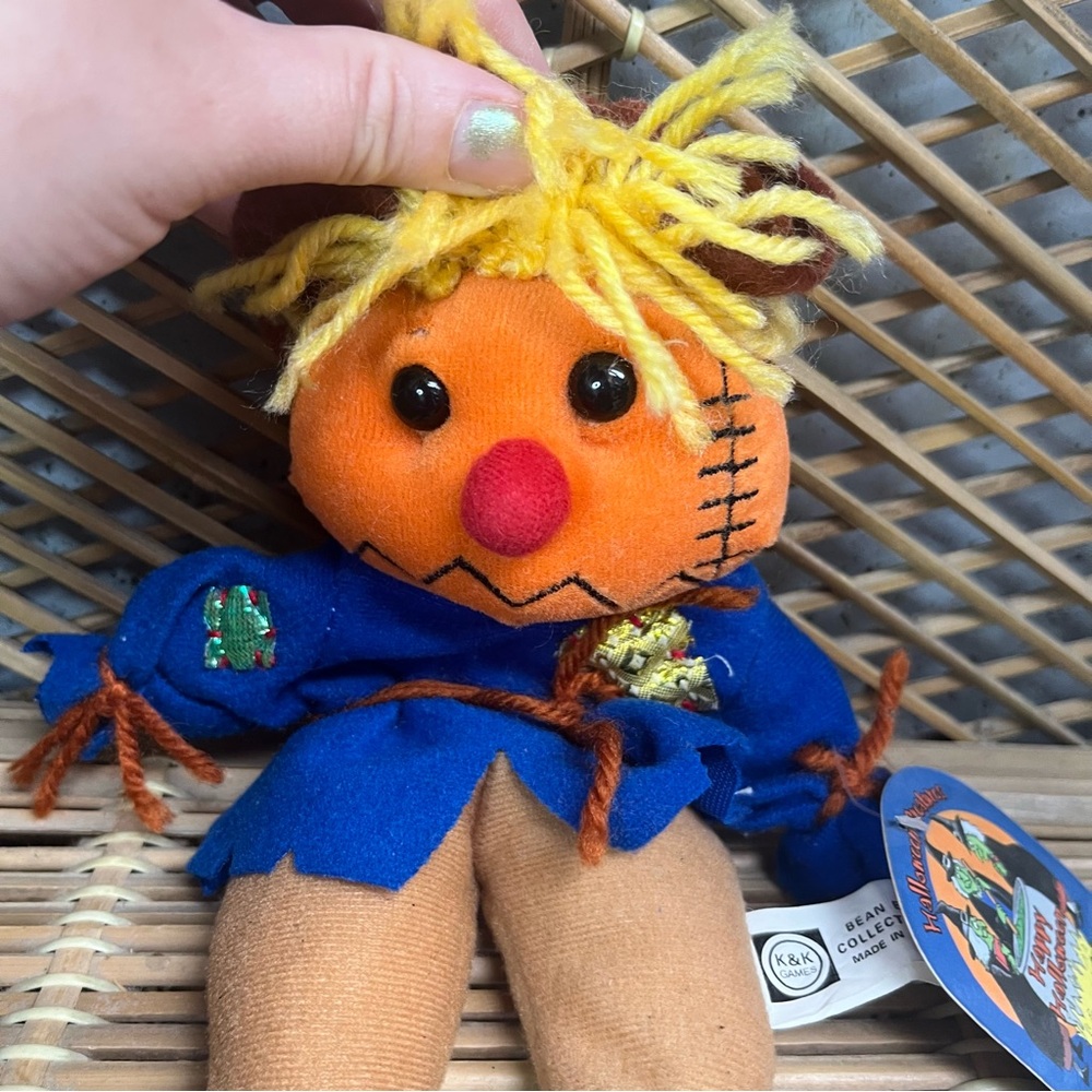 Vintage Scarecrow Plush Halloween Fall Decor NWT Halloween Creatures - Picture 2 of 4